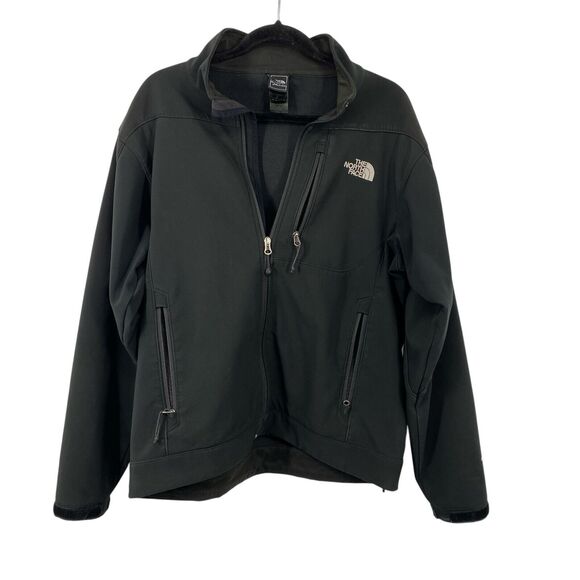 The North Face Windwall Jacket Black Soft Shell Full Zip Women size Medium - Picture 2 of 15